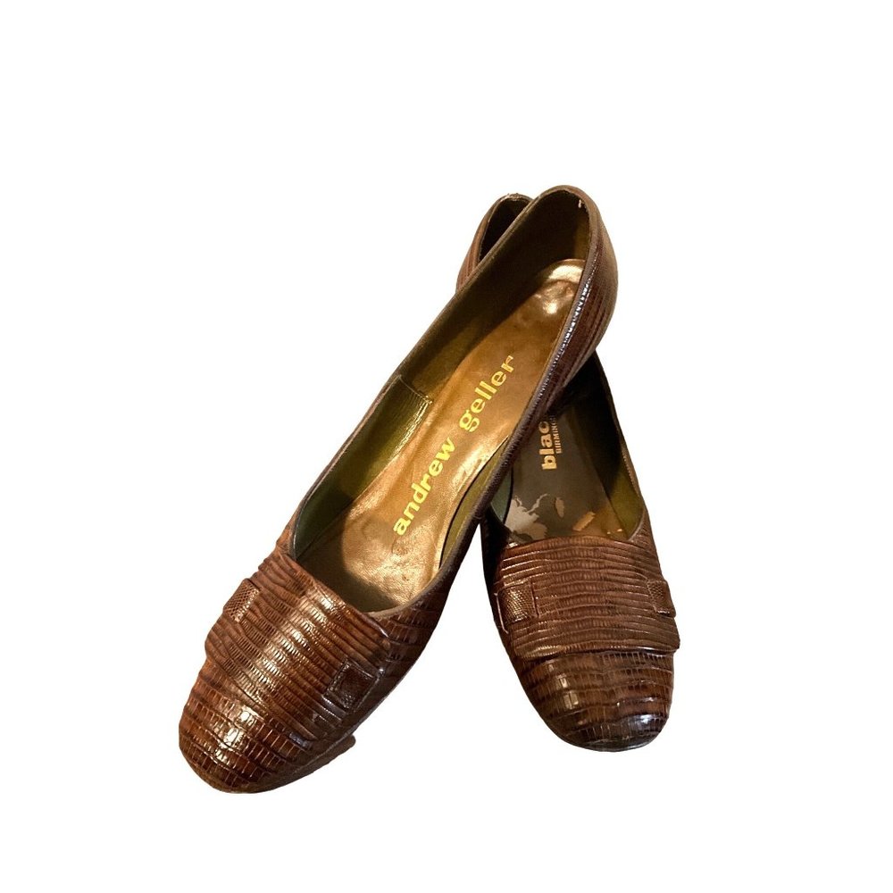Vintage Andrew‎ Geller Brown Pumps 6 1/2 AAAA